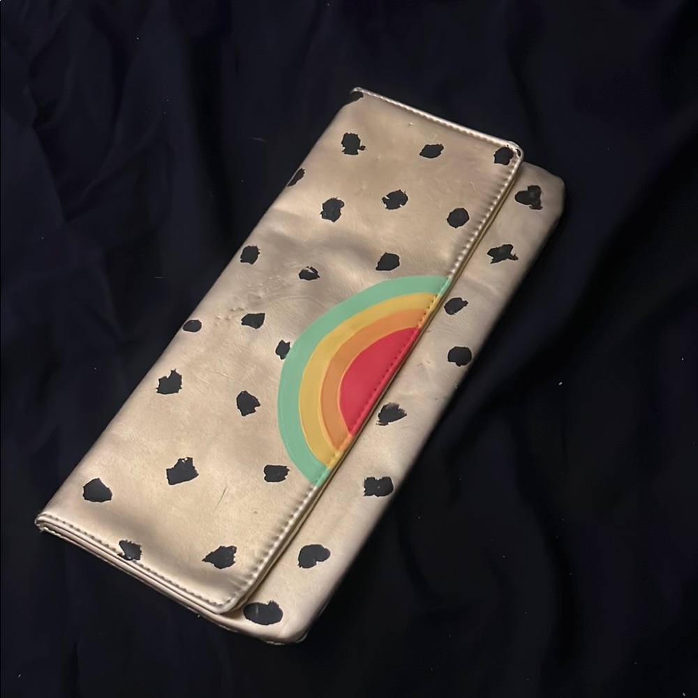 Hand painted vintage clutch